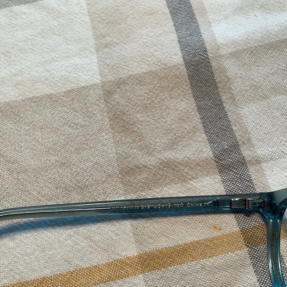 Chic Transparent green Blue Glasses - Picture 2 of 5